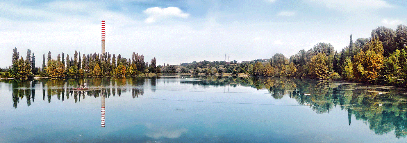 La grande ciminiera della Centrale del Parco del Mincio diventa un incredibile museo verticale in cui natura, archeologia industriale, paesaggio si uniscono in un'esperienza di immenso fascino | prima/dopo | Bottega di Architettura