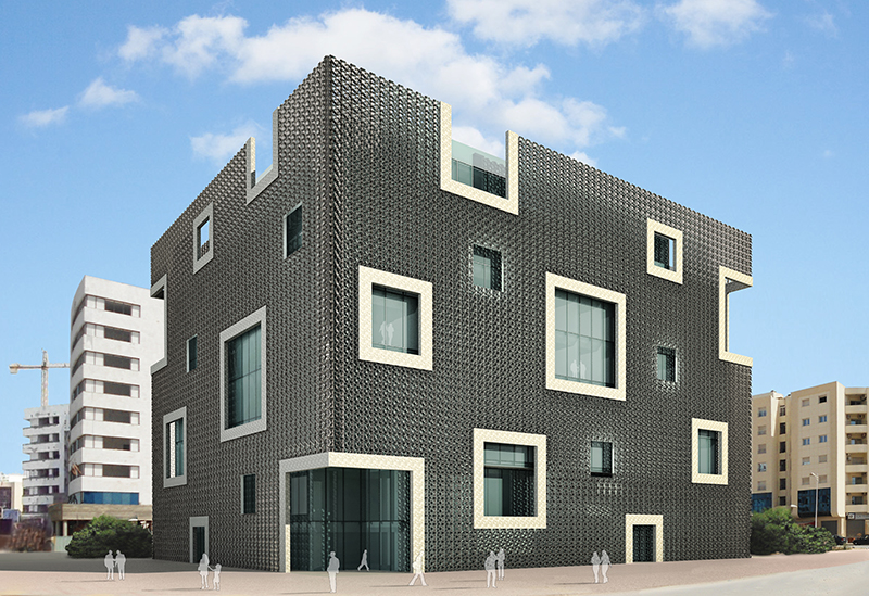 Il nuovo centro direzionale per la Banque Tuniso-Libyenne a Tunisi. Vista esterna | Bottega di Architettura