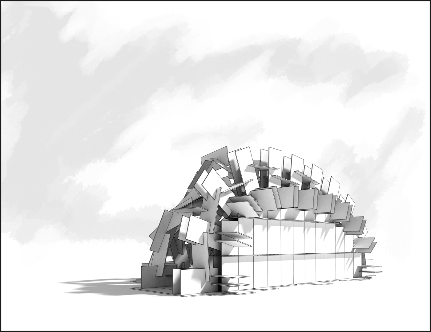 OHMU, una spettacolare architettura parametrica, e un padiglione per l'Art Fund Pavilion. Usi di OHMU | Bottega di Architettura