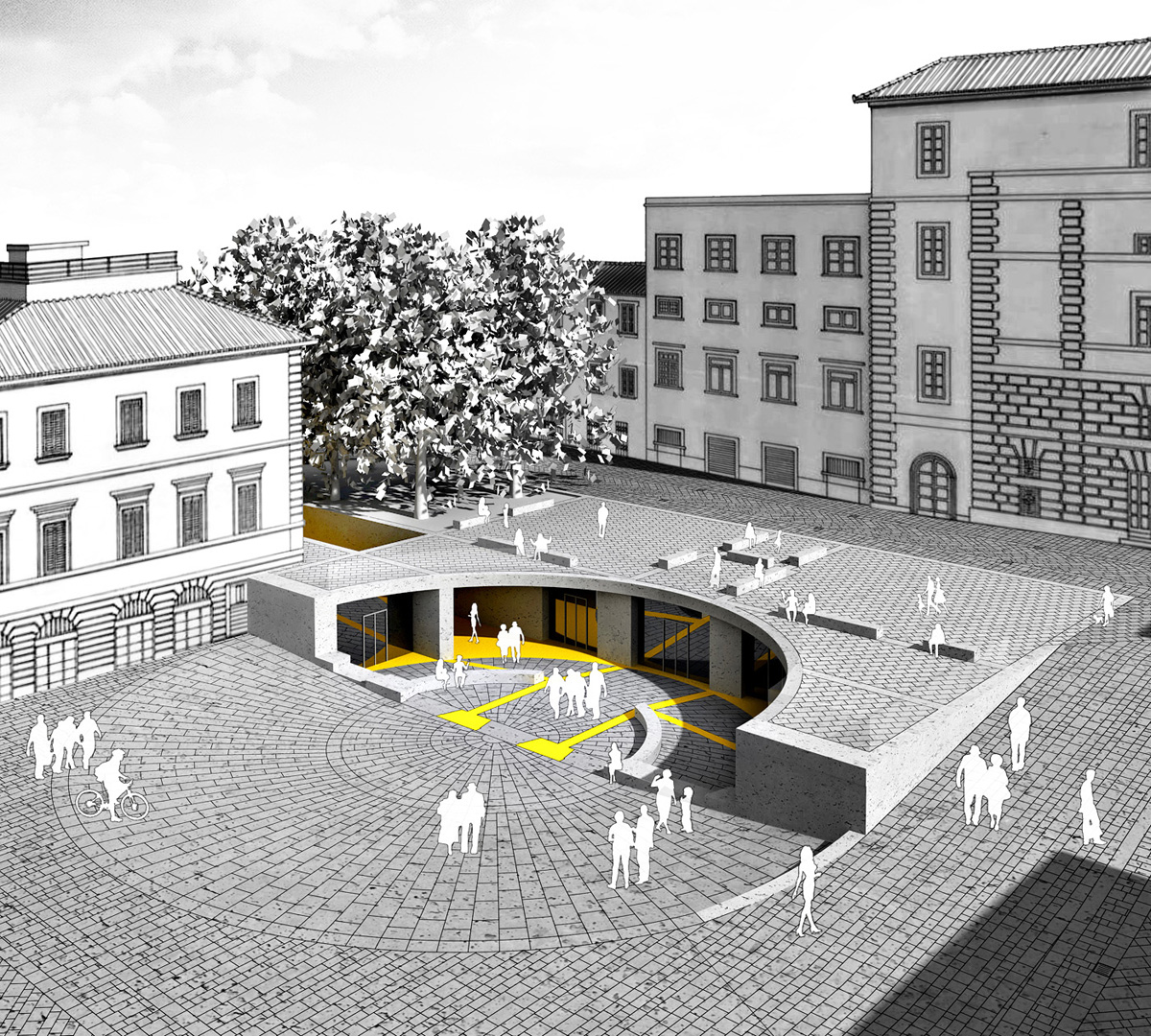 La riqualificazione di piazza Matteotti a Foligno è la riconquista dello spazio | I Luoghi del Silenzio | Bottega di Architettura