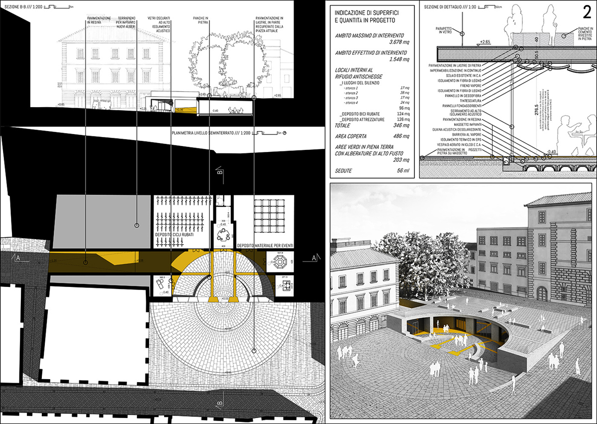 La riqualificazione di piazza Matteotti a Foligno è la riconquista dello spazio | I Luoghi del Silenzio | Bottega di Architettura