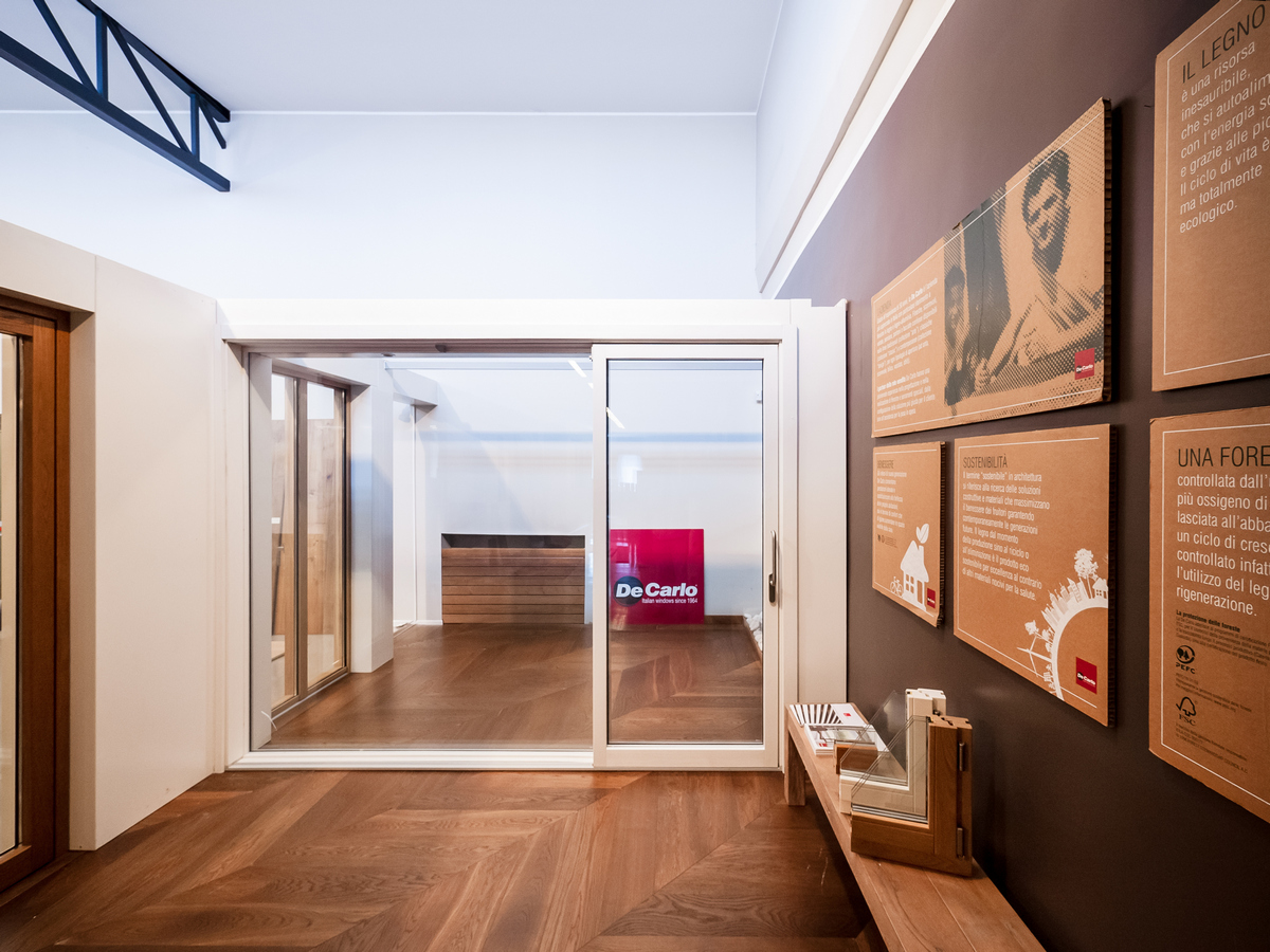 PARITAL | uno showroom nello showroom, un luogo in un luogo | scorcio interno | Bottega di Architettura